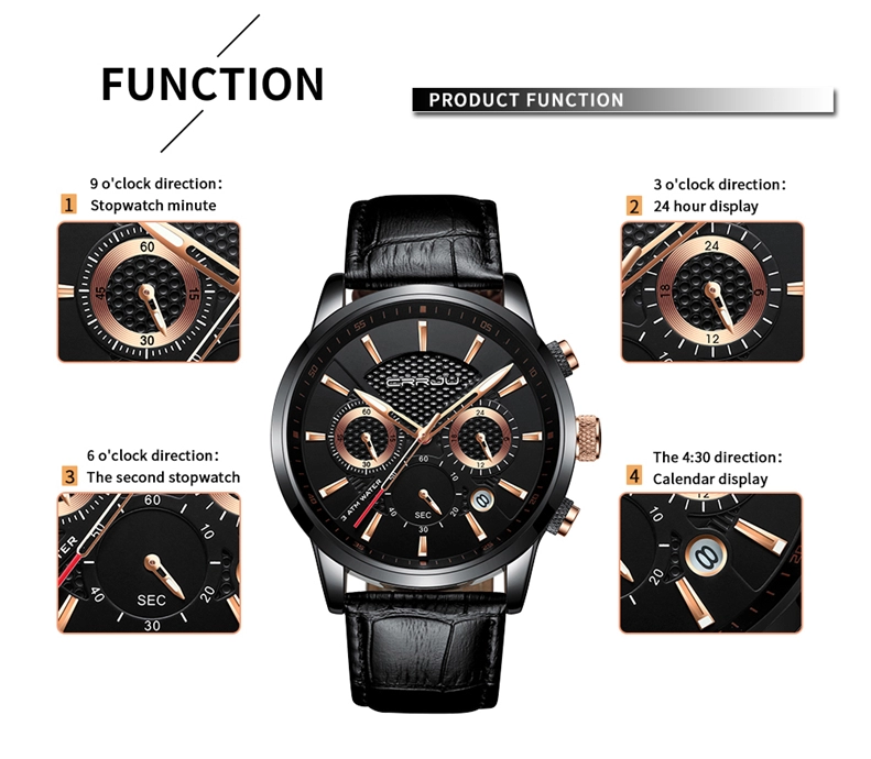 Reloj crrju negro best sale